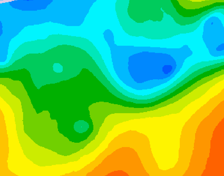 GDPS 500 millibar geopotential height 240 hour forecast chart for Canada based on 2025/05/06 0000Z data