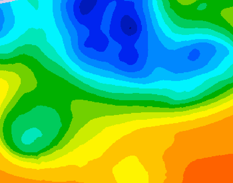 GDPS 500 millibar geopotential height 156 hour forecast chart for Canada based on 2025/05/06 1200Z data