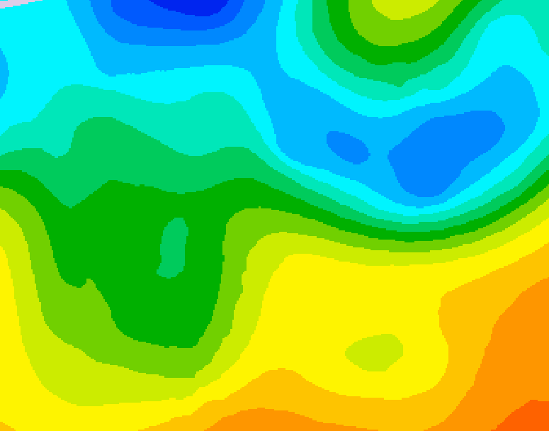 GDPS 500 millibar geopotential height 216 hour forecast chart for Canada based on 2025/05/06 1200Z data