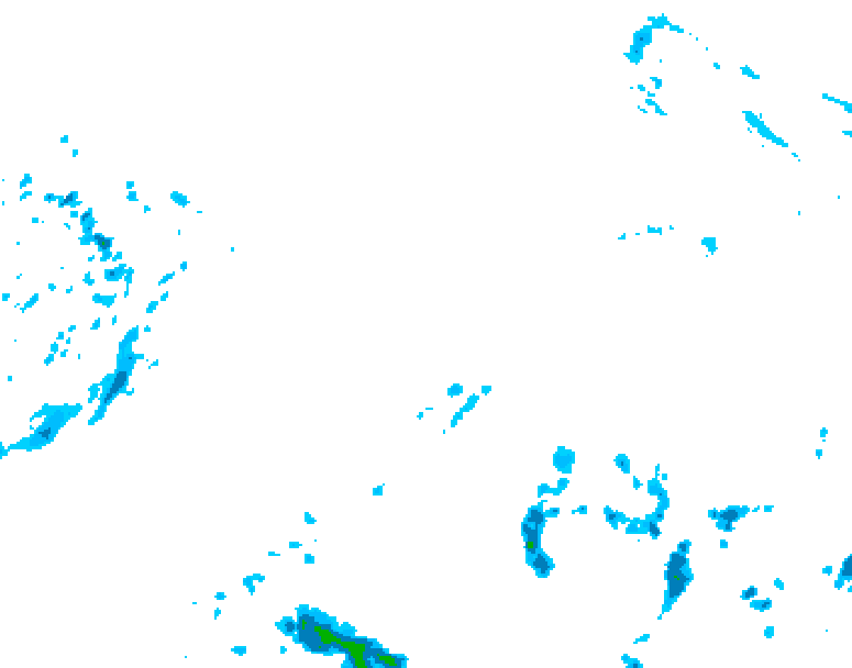 GDPS precipitation 012 hour forecast chart for Canada based on 2025/05/06 0000Z data