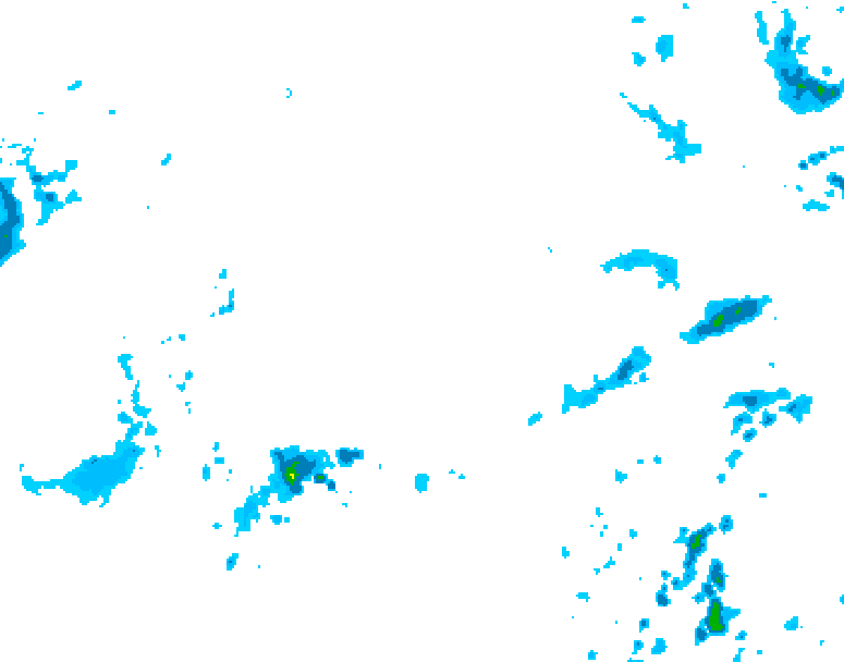GDPS precipitation 234 hour forecast chart for Canada based on 2025/05/06 0000Z data