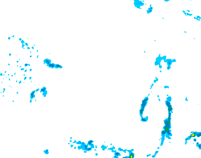 GDPS precipitation 024 hour forecast chart for Canada based on 2025/05/06 1200Z data