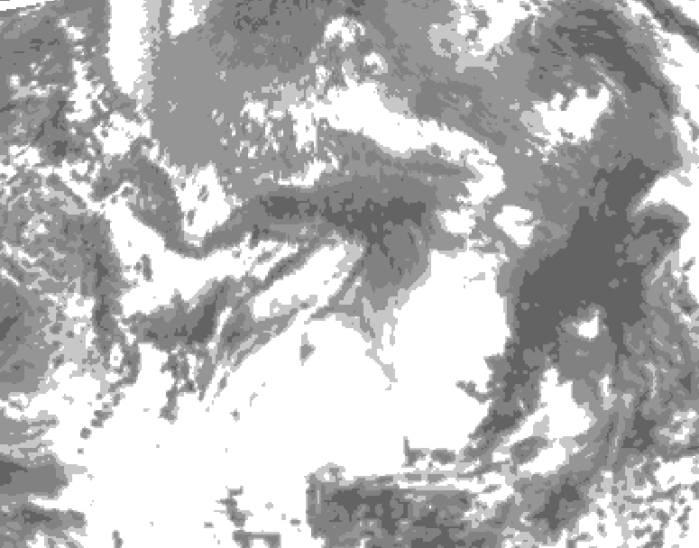 GDPS total cloud 060 hour forecast chart for Canada based on 2025/05/06 0000Z data