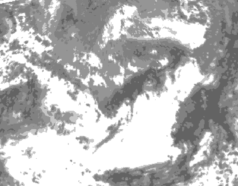 GDPS total cloud 072 hour forecast chart for Canada based on 2025/05/06 1200Z data