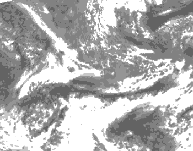 GDPS total cloud 180 hour forecast chart for Canada based on 2025/05/06 1200Z data