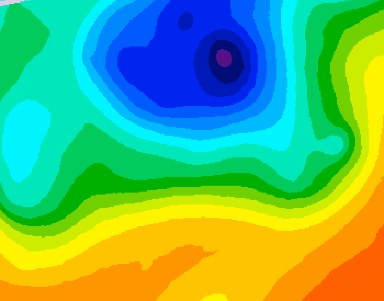GDPS 500 millibar geopotential height 108 hour forecast chart for Canada based on 2025/05/07 0000Z data