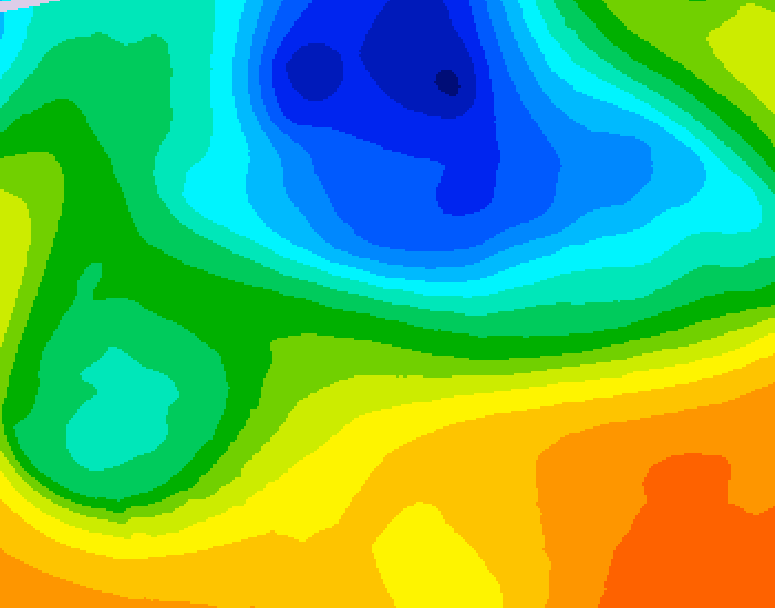GDPS 500 millibar geopotential height 144 hour forecast chart for Canada based on 2025/05/07 0000Z data