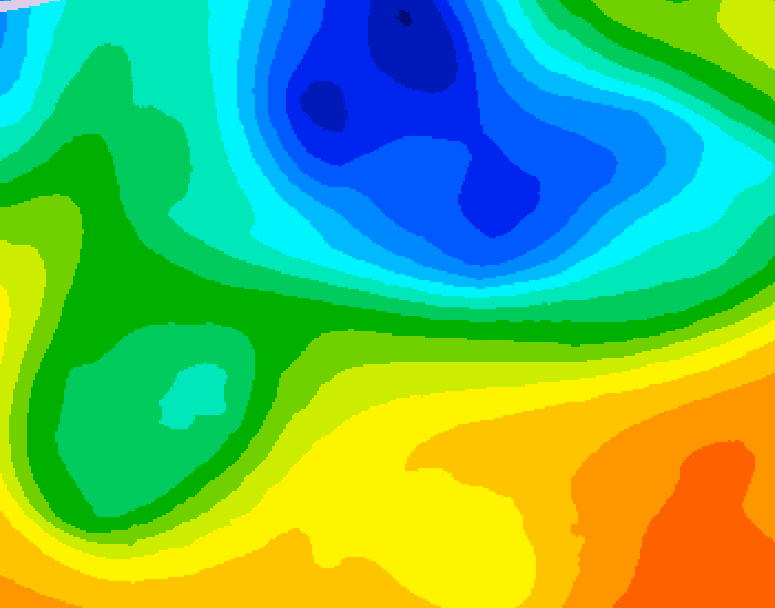 GDPS 500 millibar geopotential height 156 hour forecast chart for Canada based on 2025/05/07 0000Z data
