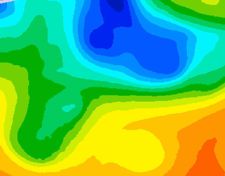 GDPS 500 millibar geopotential height 168 hour forecast chart for Canada based on 2025/05/07 0000Z data