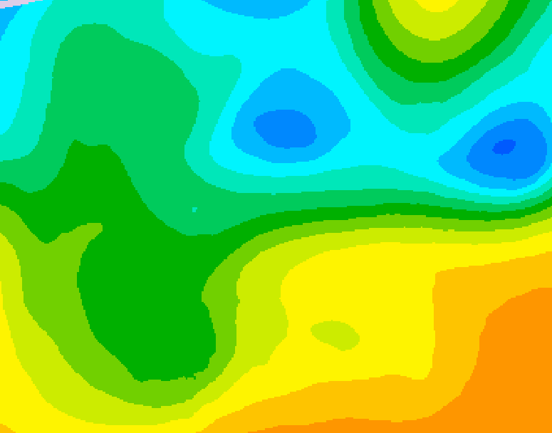 GDPS 500 millibar geopotential height 204 hour forecast chart for Canada based on 2025/05/07 0000Z data