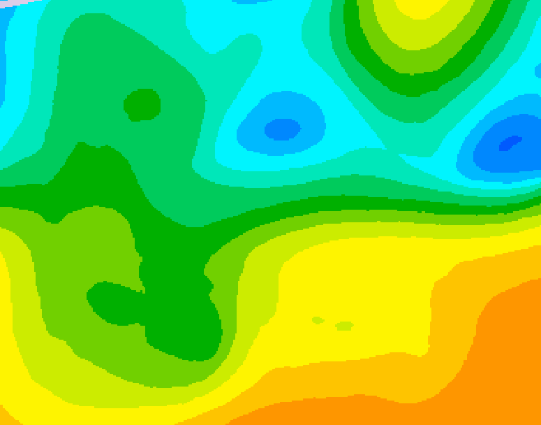 GDPS 500 millibar geopotential height 210 hour forecast chart for Canada based on 2025/05/07 0000Z data