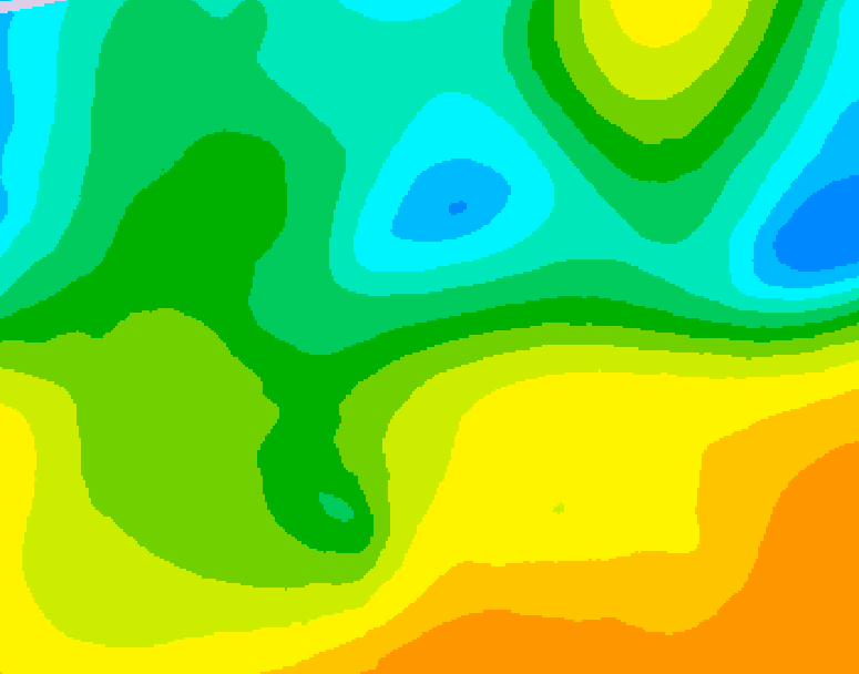 GDPS 500 millibar geopotential height 216 hour forecast chart for Canada based on 2025/05/07 0000Z data