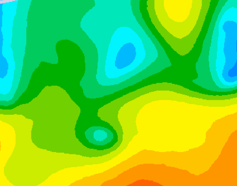 GDPS 500 millibar geopotential height 228 hour forecast chart for Canada based on 2025/05/07 0000Z data