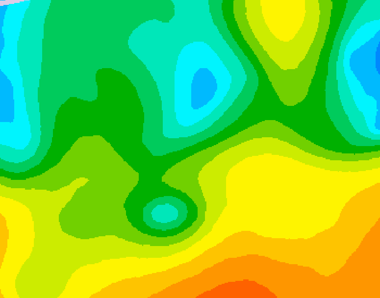 GDPS 500 millibar geopotential height 234 hour forecast chart for Canada based on 2025/05/07 0000Z data