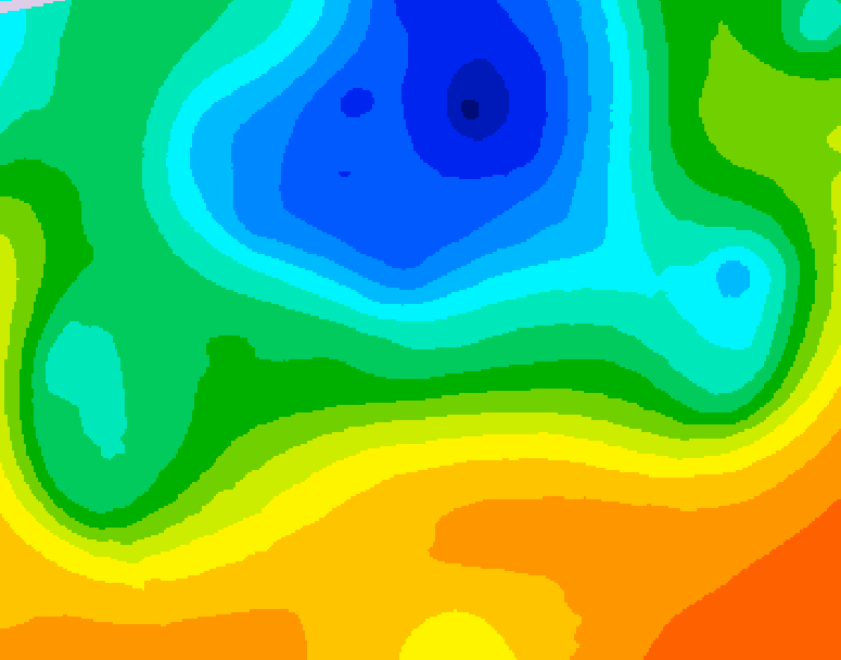 GDPS 500 millibar geopotential height 108 hour forecast chart for Canada based on 2025/05/07 1200Z data