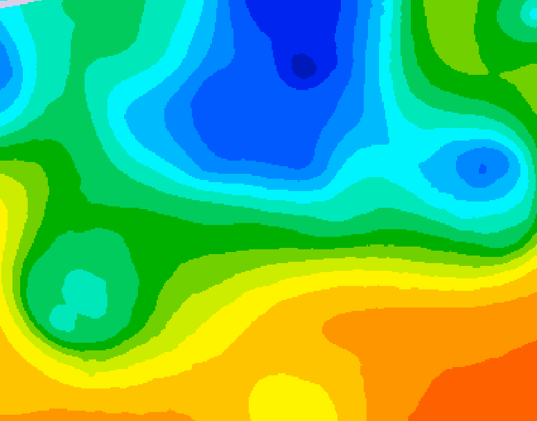 GDPS 500 millibar geopotential height 120 hour forecast chart for Canada based on 2025/05/07 1200Z data