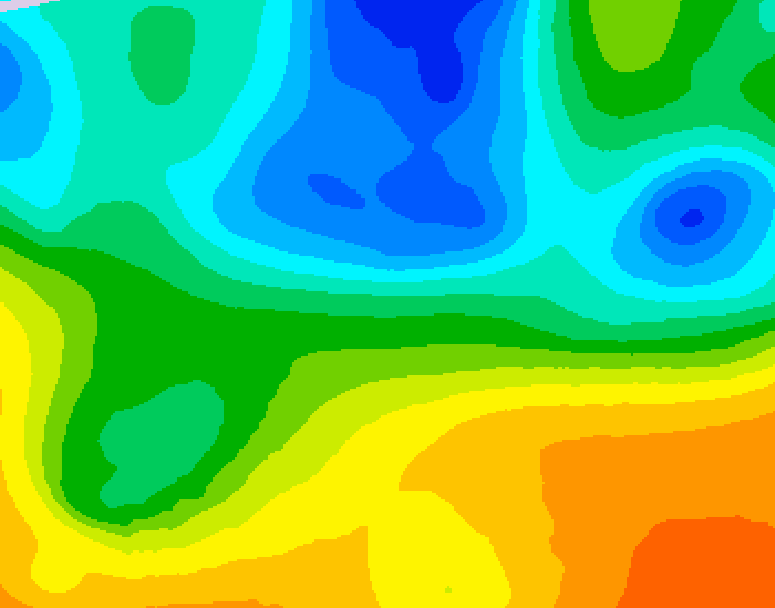 GDPS 500 millibar geopotential height 132 hour forecast chart for Canada based on 2025/05/07 1200Z data