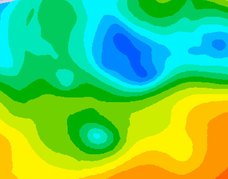 GDPS 500 millibar geopotential height 192 hour forecast chart for Canada based on 2025/05/07 1200Z data