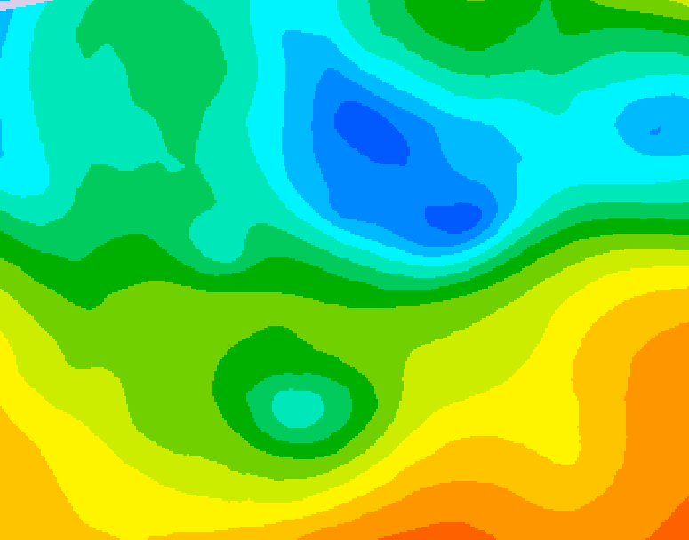 GDPS 500 millibar geopotential height 198 hour forecast chart for Canada based on 2025/05/07 1200Z data