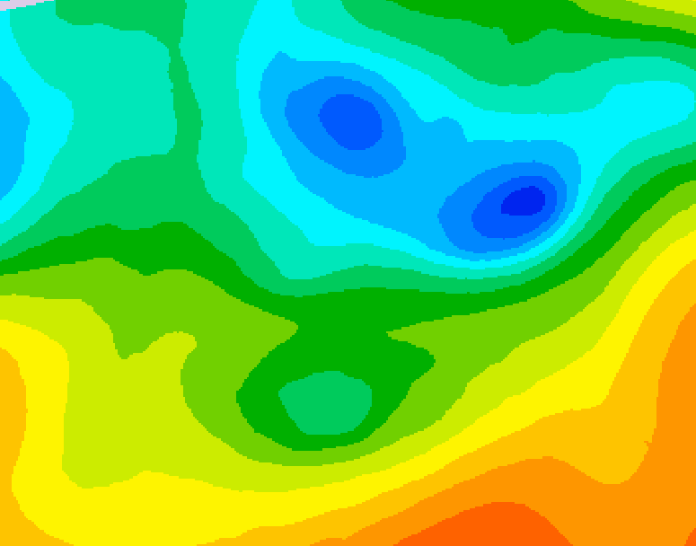 GDPS 500 millibar geopotential height 216 hour forecast chart for Canada based on 2025/05/07 1200Z data