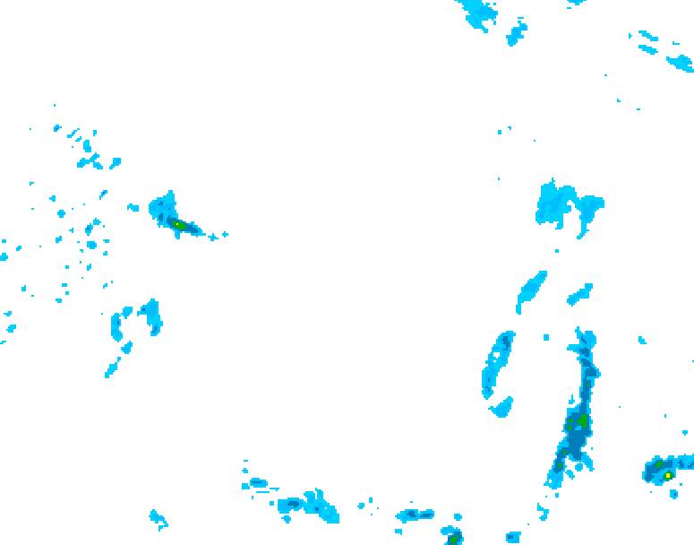 GDPS precipitation 012 hour forecast chart for Canada based on 2025/05/07 0000Z data
