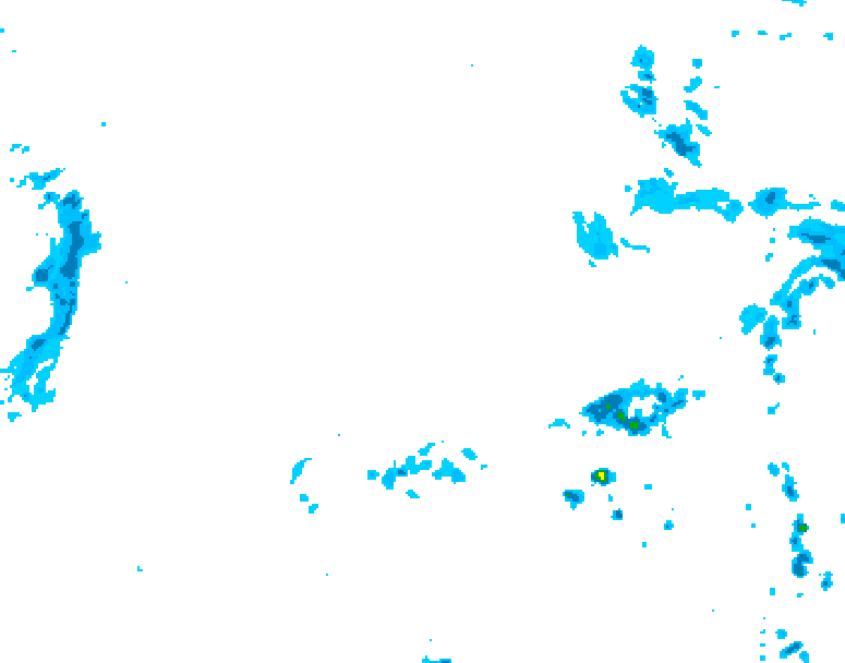 GDPS precipitation 222 hour forecast chart for Canada based on 2025/05/07 1200Z data