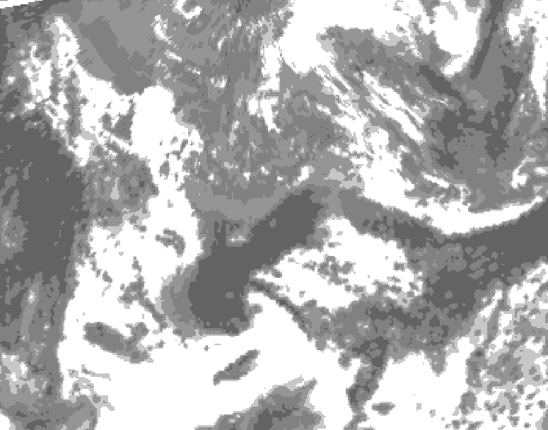 GDPS total cloud 228 hour forecast chart for Canada based on 2025/05/07 0000Z data