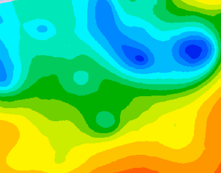 GDPS 500 millibar geopotential height 210 hour forecast chart for Canada based on 2025/05/08 0000Z data
