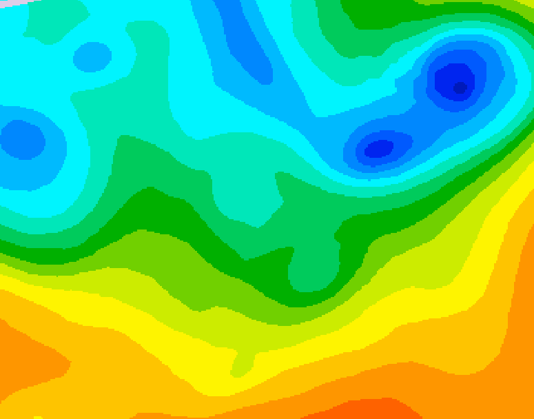 GDPS 500 millibar geopotential height 234 hour forecast chart for Canada based on 2025/05/08 0000Z data