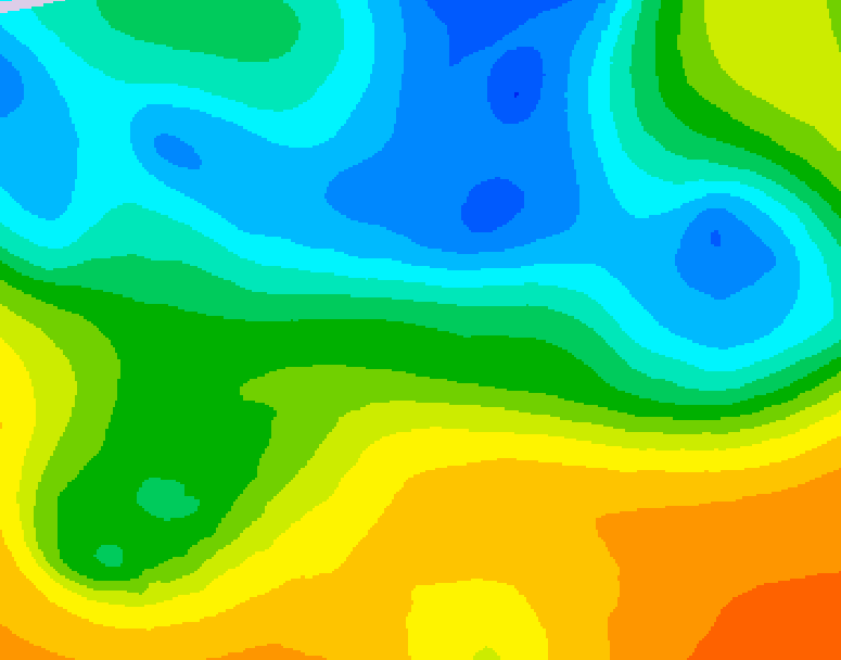 GDPS 500 millibar geopotential height 108 hour forecast chart for Canada based on 2025/05/08 1200Z data