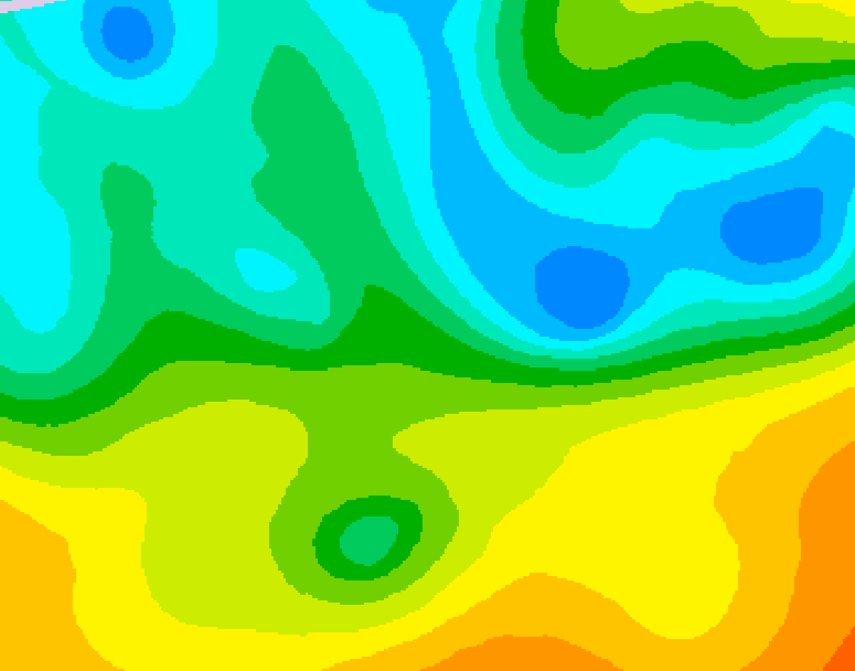GDPS 500 millibar geopotential height 174 hour forecast chart for Canada based on 2025/05/08 1200Z data