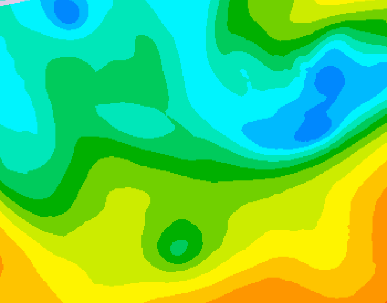 GDPS 500 millibar geopotential height 192 hour forecast chart for Canada based on 2025/05/08 1200Z data