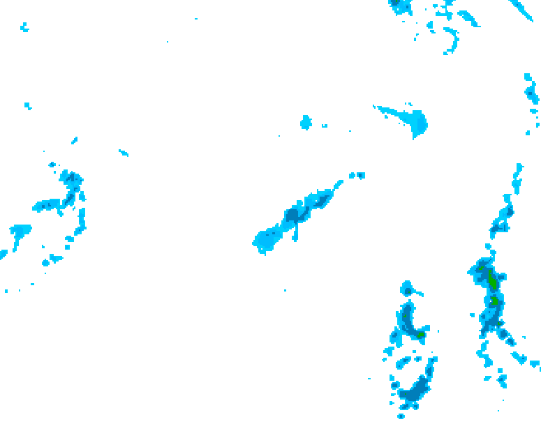 GDPS precipitation 024 hour forecast chart for Canada based on 2025/05/08 1200Z data