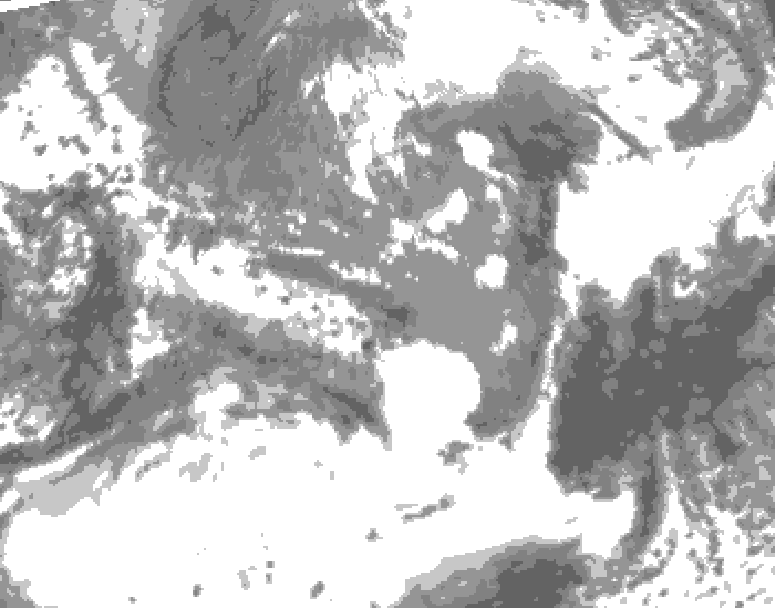 GDPS total cloud 060 hour forecast chart for Canada based on 2025/05/08 0000Z data