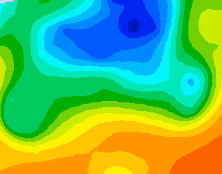 GDPS 500 millibar geopotential height 072 hour forecast chart for Canada based on 2025/05/09 0000Z data