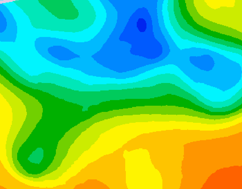 GDPS 500 millibar geopotential height 108 hour forecast chart for Canada based on 2025/05/09 0000Z data