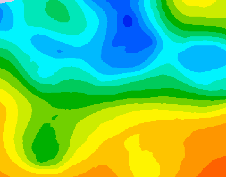 GDPS 500 millibar geopotential height 120 hour forecast chart for Canada based on 2025/05/09 0000Z data