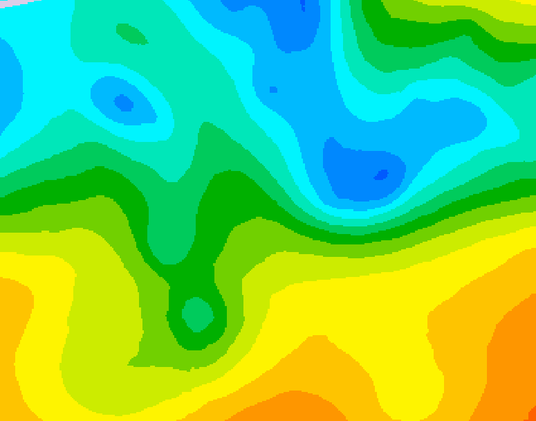 GDPS 500 millibar geopotential height 156 hour forecast chart for Canada based on 2025/05/09 0000Z data