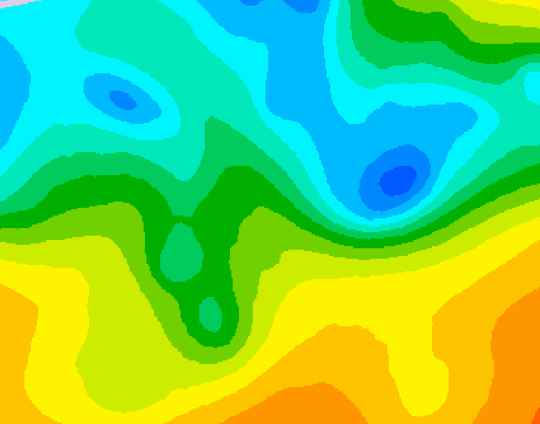 GDPS 500 millibar geopotential height 162 hour forecast chart for Canada based on 2025/05/09 0000Z data