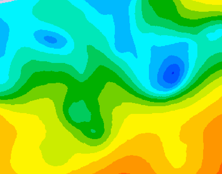 GDPS 500 millibar geopotential height 168 hour forecast chart for Canada based on 2025/05/09 0000Z data