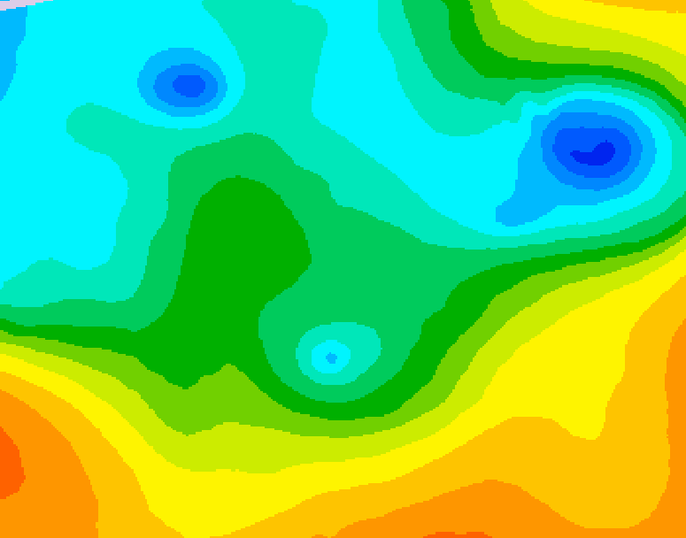GDPS 500 millibar geopotential height 210 hour forecast chart for Canada based on 2025/05/09 0000Z data
