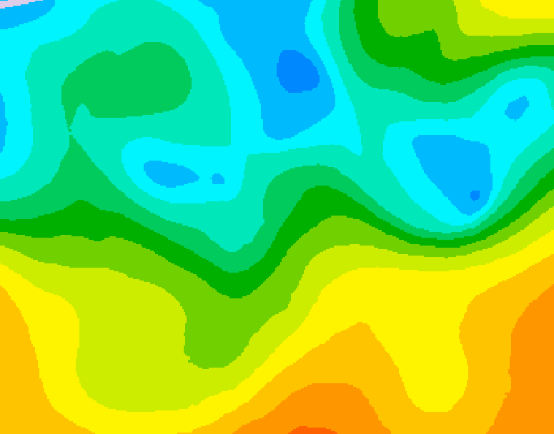 GDPS 500 millibar geopotential height 156 hour forecast chart for Canada based on 2025/05/09 1200Z data