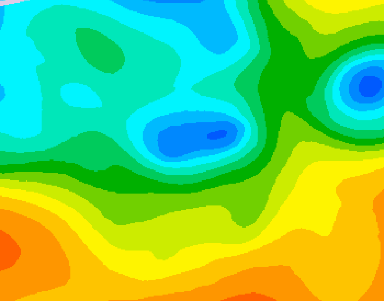 GDPS 500 millibar geopotential height 198 hour forecast chart for Canada based on 2025/05/09 1200Z data