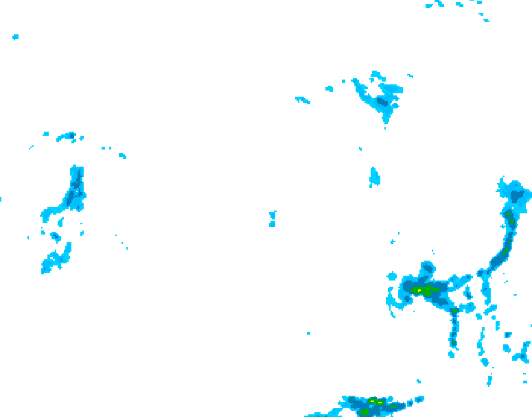 GDPS precipitation 036 hour forecast chart for Canada based on 2025/05/09 0000Z data