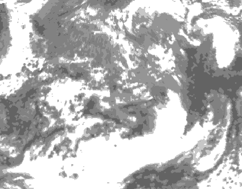 GDPS total cloud 060 hour forecast chart for Canada based on 2025/05/09 0000Z data