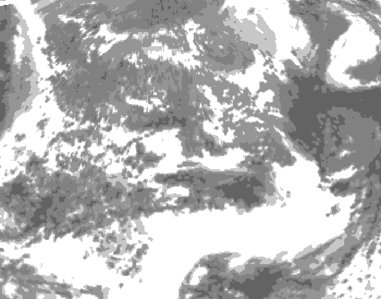 GDPS total cloud 060 hour forecast chart for Canada based on 2025/05/09 1200Z data