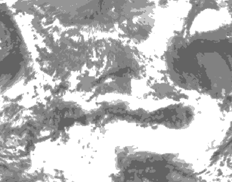 GDPS total cloud 072 hour forecast chart for Canada based on 2025/05/09 1200Z data