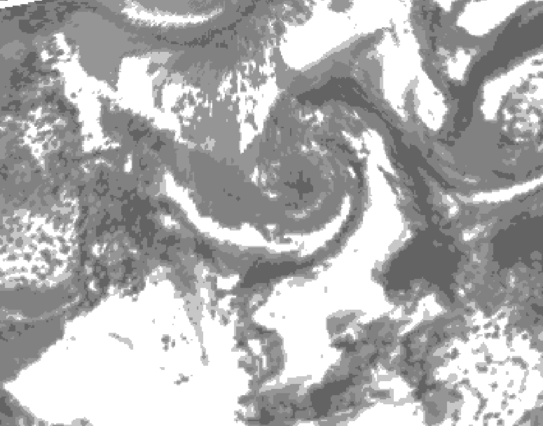 GDPS total cloud 222 hour forecast chart for Canada based on 2025/05/09 1200Z data