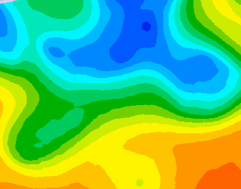 GDPS 500 millibar geopotential height 072 hour forecast chart for Canada based on 2025/05/10 0000Z data