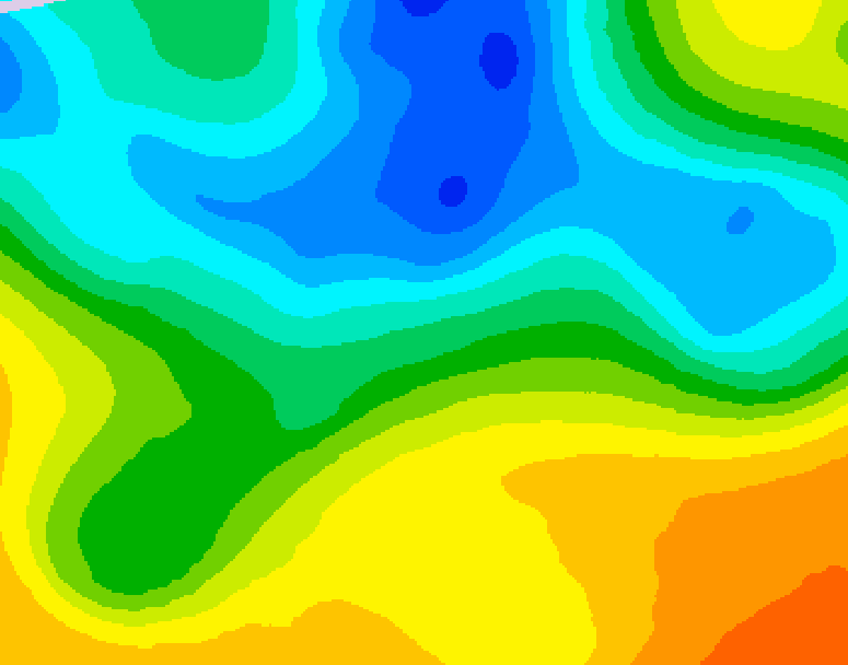GDPS 500 millibar geopotential height 084 hour forecast chart for Canada based on 2025/05/10 0000Z data